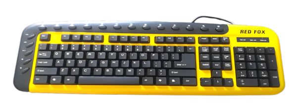 Redfox Standard Keyboard PS2 (YELLOW/BLACK)